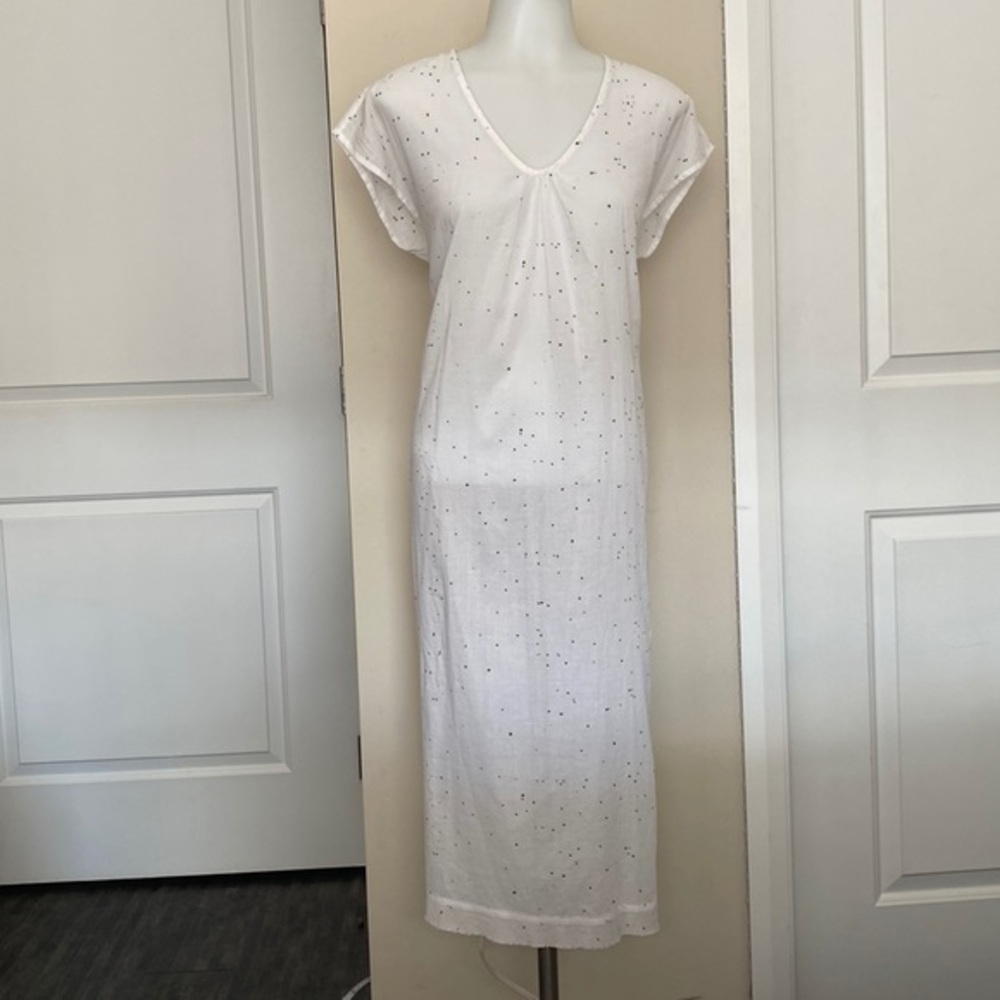 NWT! Eileen Fisher beautiful polka dot white‎ dress